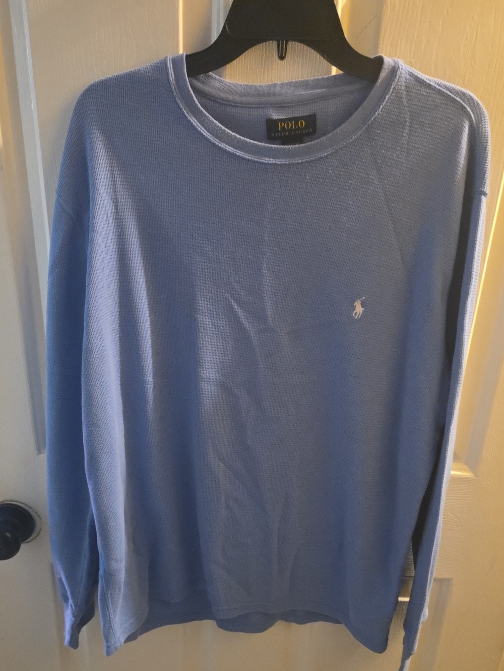 Polo by Ralph Lauren Light Blue Crewneck Sweater with Pony Logo